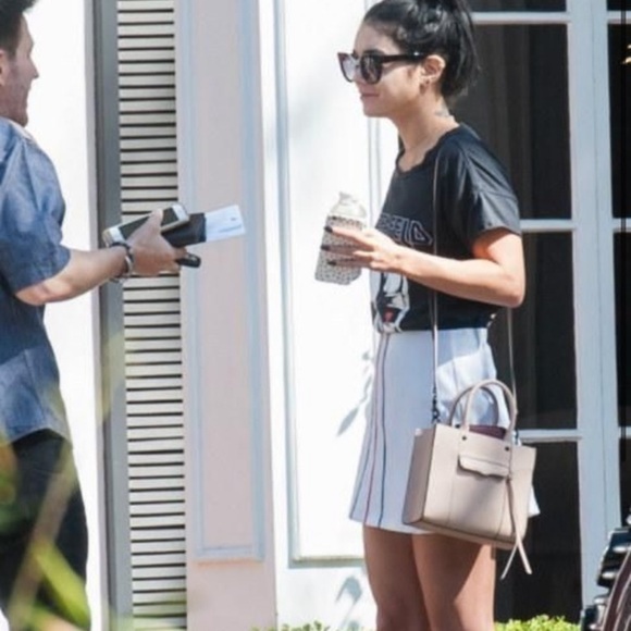 Rebecca minkoff Mab Side Zipper Tote Tassel Pull Pink Adjustable Strap Purse - Picture 2 of 14